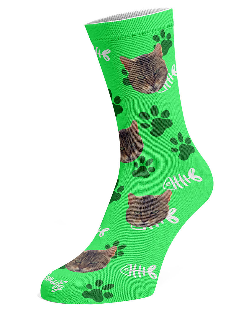 Personalised Cat Socks - Pawsify