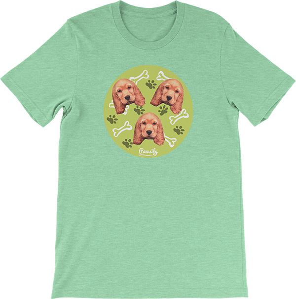 Personalised Dog T-Shirt - Mint Green - Pawsify